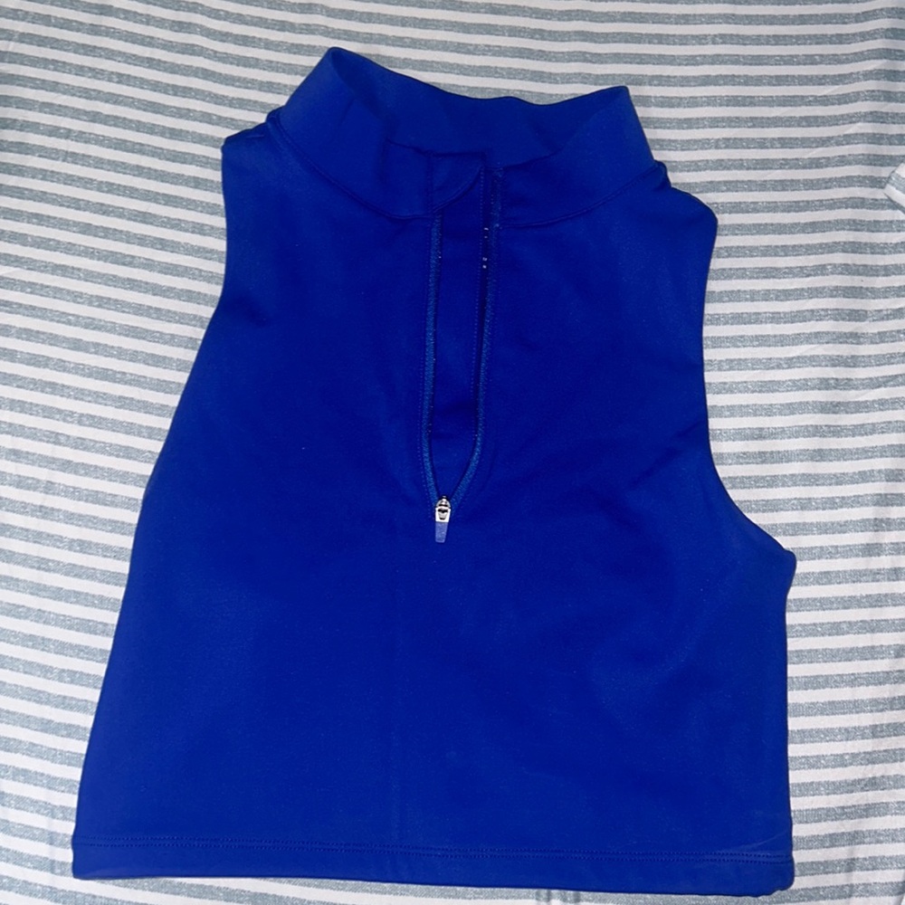 NWOT Paragon Zip Up Crop Tank